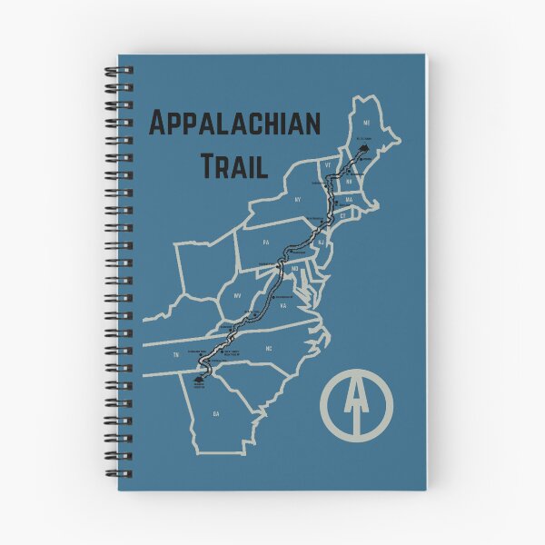 Item preview, Appalachian Trail Progress Map Blue designed and sold by jjomally1.