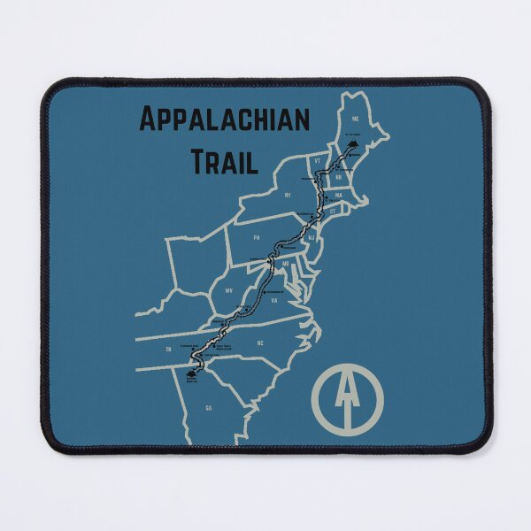 Item preview, Appalachian Trail Progress Map Blue designed and sold by jjomally1.