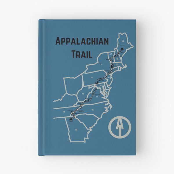 Item preview, Appalachian Trail Progress Map Blue designed and sold by jjomally1.
