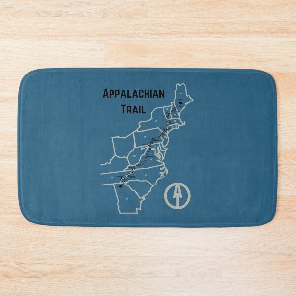 Item preview, Appalachian Trail Progress Map Blue designed and sold by jjomally1.