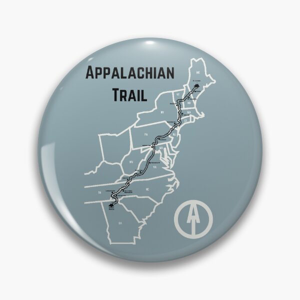 Item preview, Appalachian Trail Progress Map Sea Slate Color designed and sold by jjomally1.