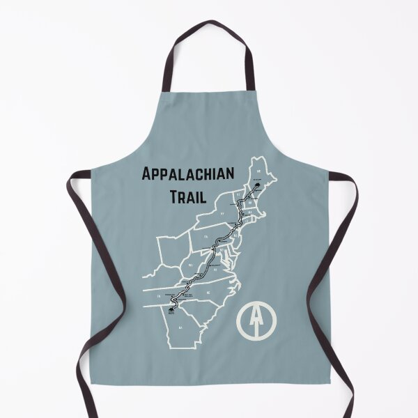Item preview, Appalachian Trail Progress Map Sea Slate Color designed and sold by jjomally1.
