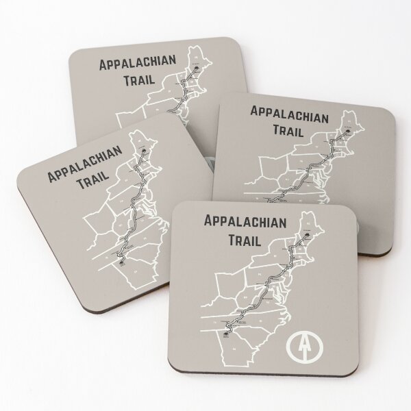 Item preview, Appalachian Trail Progress Map Tan Color designed and sold by jjomally1.