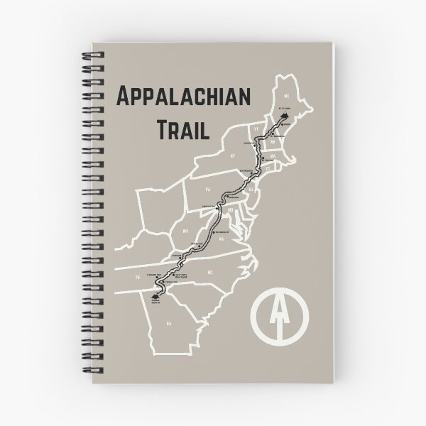 Item preview, Appalachian Trail Progress Map Tan Color designed and sold by jjomally1.