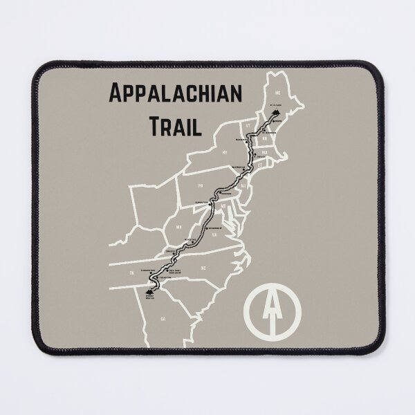 Item preview, Appalachian Trail Progress Map Tan Color designed and sold by jjomally1.