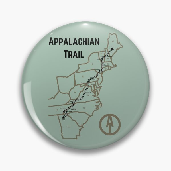 Item preview, Appalachian Trail Progress Map Moss Color designed and sold by jjomally1.