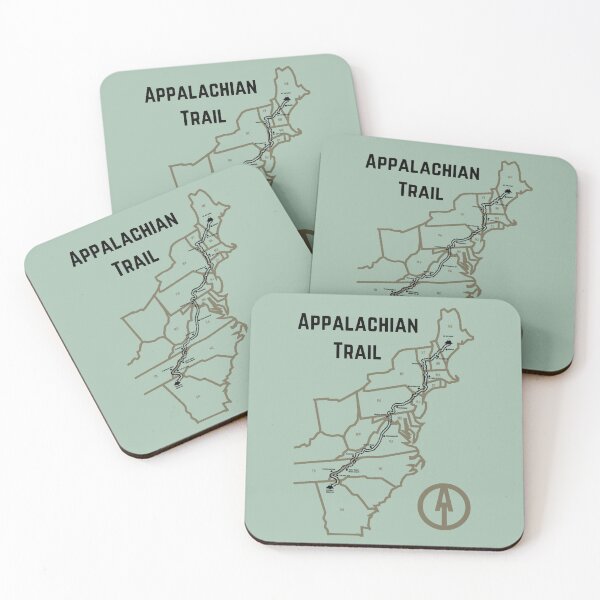 Item preview, Appalachian Trail Progress Map Moss Color designed and sold by jjomally1.