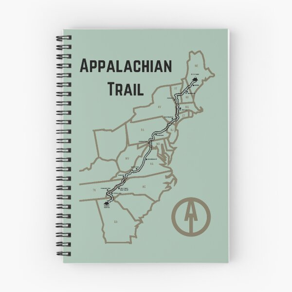 Item preview, Appalachian Trail Progress Map Moss Color designed and sold by jjomally1.