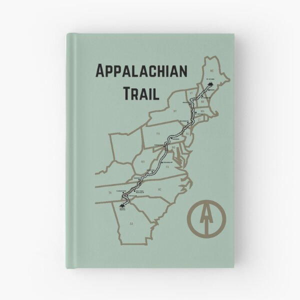 Item preview, Appalachian Trail Progress Map Moss Color designed and sold by jjomally1.