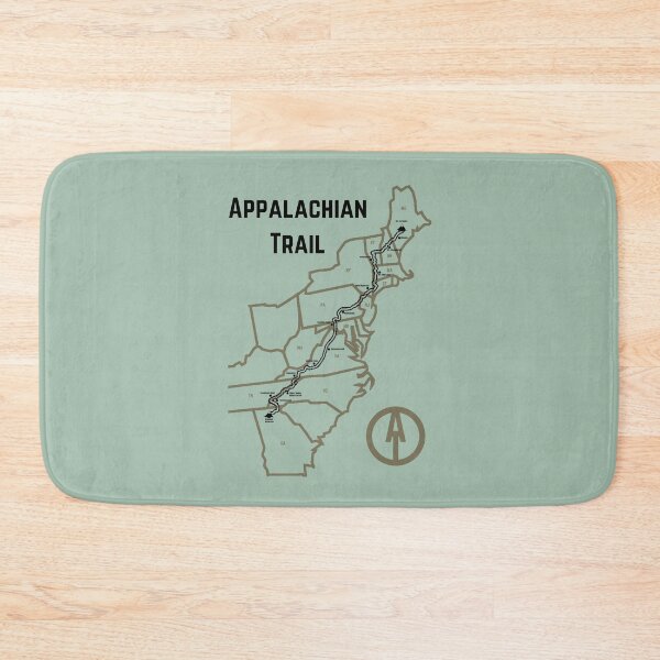Item preview, Appalachian Trail Progress Map Moss Color designed and sold by jjomally1.