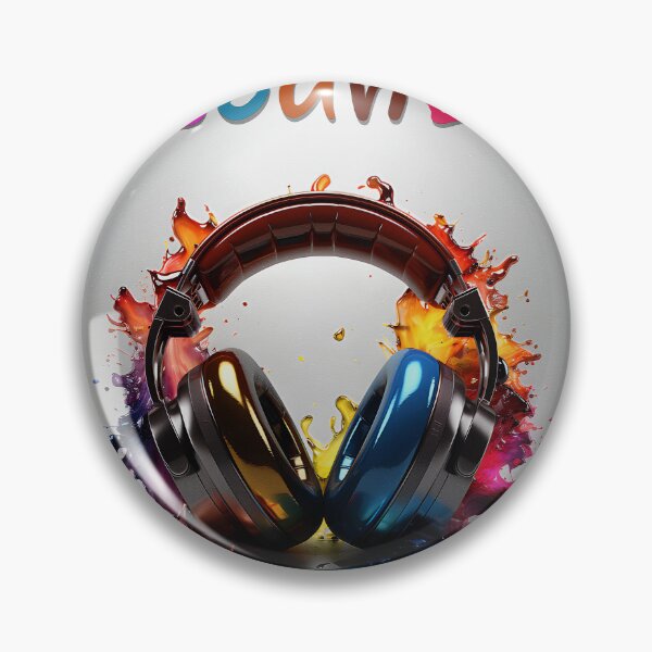 Item preview, Sonic Splash: Vibrant Headphone Explosion designed and sold by inkArtistryfine.