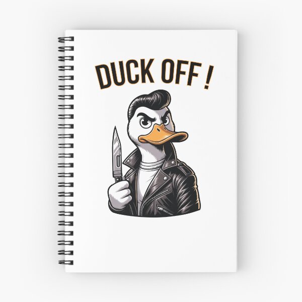 Item preview, Duck with switchblade knife grease designed and sold by AoraDesign.