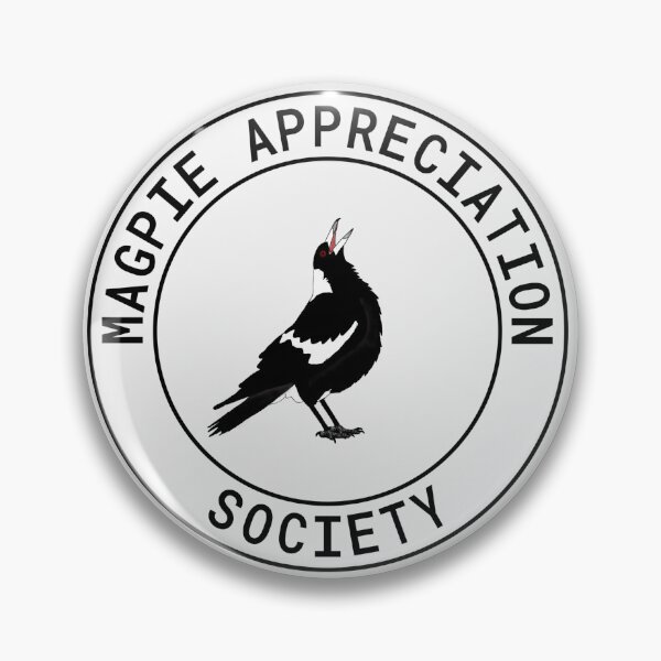 Item preview, Australian Magpie Appreciation Society designed and sold by Rob Price.