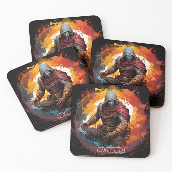 Item preview, Ruthless Shadow Warrior Art Print designed and sold by inkArtistryfine.