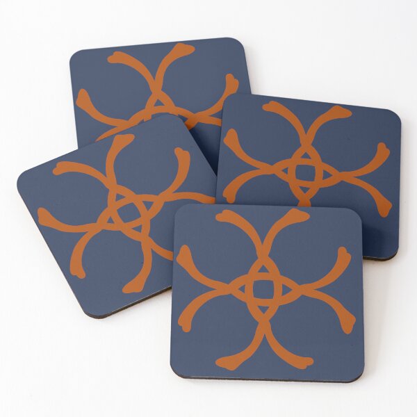 Item preview, Rust Brown and Navy Ethnic Cross Symbol designed and sold by LZenDesigns.
