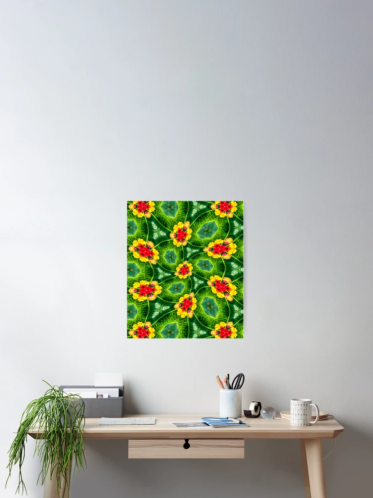 Thumbnail 2 of 3, Poster, Fresh Flowers Pattern designed and sold by Patternflower.