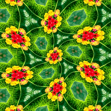 Artwork thumbnail, Fresh Flowers Pattern by Patternflower