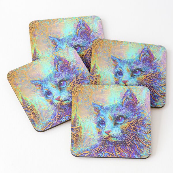 Item preview, Abstractions of abstract abstraction of cat. DeepDream #5193516045561 designed and sold by blackhalt.