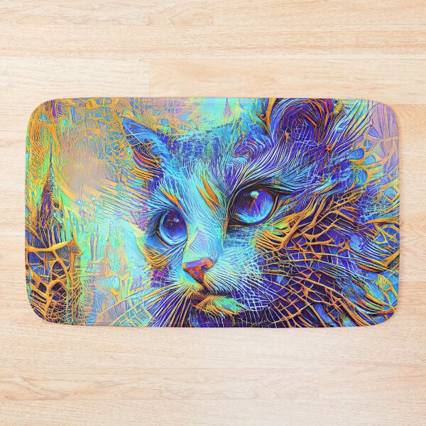 Item preview, Abstractions of abstract abstraction of cat. DeepDream #5193516045561 designed and sold by blackhalt.