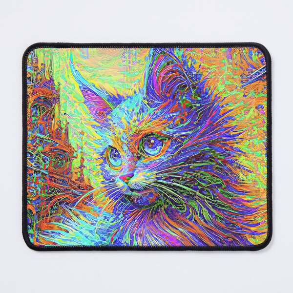 Item preview, Abstractions of abstract abstraction of cat. DeepDream #3676742199718 designed and sold by blackhalt.