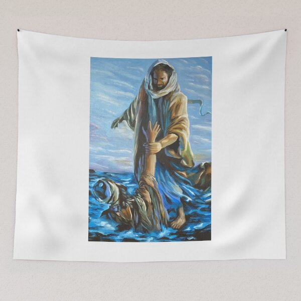 Item preview, Jesus and Peter- Jesus Walks on Water designed and sold by LillyannaEliz.