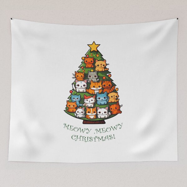 Item preview, Meowy ,Meowy Christmas! designed and sold by Vikycialp.