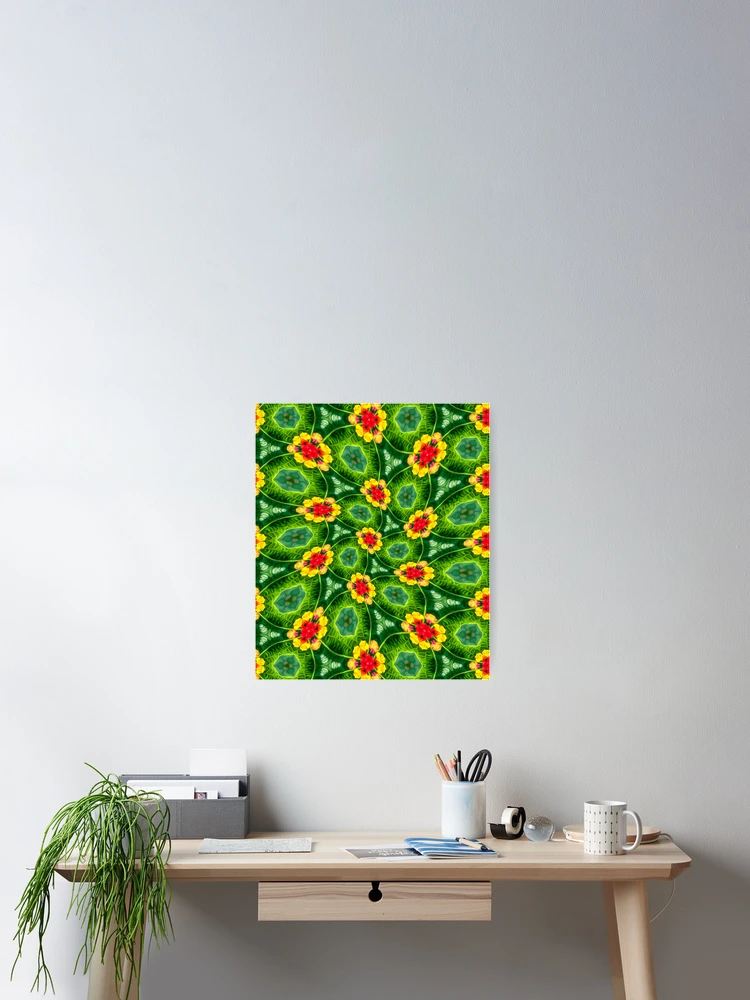 Thumbnail 2 of 3, Poster, Fresh Flowers Pattern designed and sold by Patternflower.