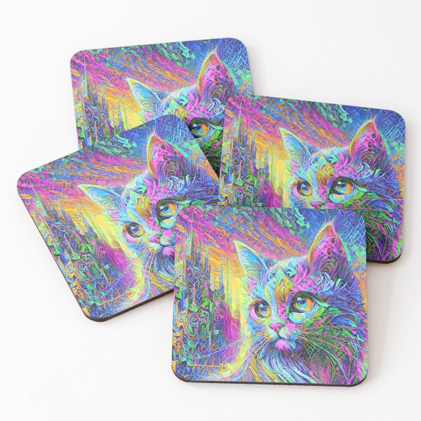 Item preview, Abstractions of abstract abstraction of cat. DeepDream #5251505760181 designed and sold by blackhalt.