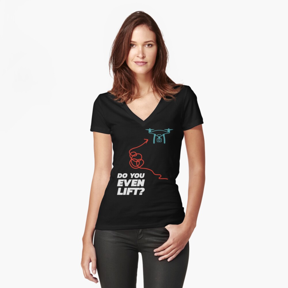 Item preview, Fitted V-Neck T-Shirt designed and sold by Teesamust.