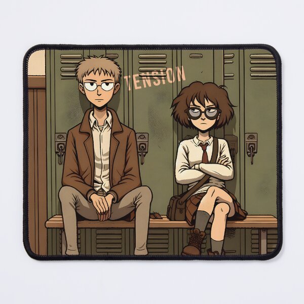 Item preview, School Days Benchmates Illustration designed and sold by inkArtistryfine.