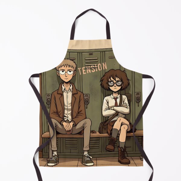 Item preview, School Days Benchmates Illustration designed and sold by inkArtistryfine.