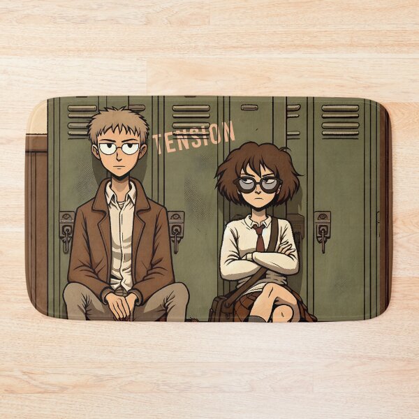 Item preview, School Days Benchmates Illustration designed and sold by inkArtistryfine.