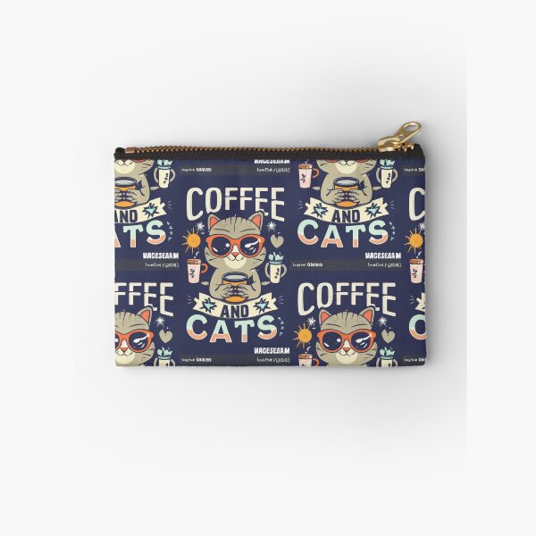 Item preview, Coffee And Cats Retro v4 designed and sold by FenwickDesign99.