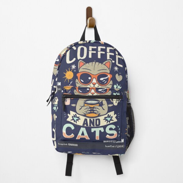 Item preview, Coffee And Cats Retro v4 designed and sold by FenwickDesign99.
