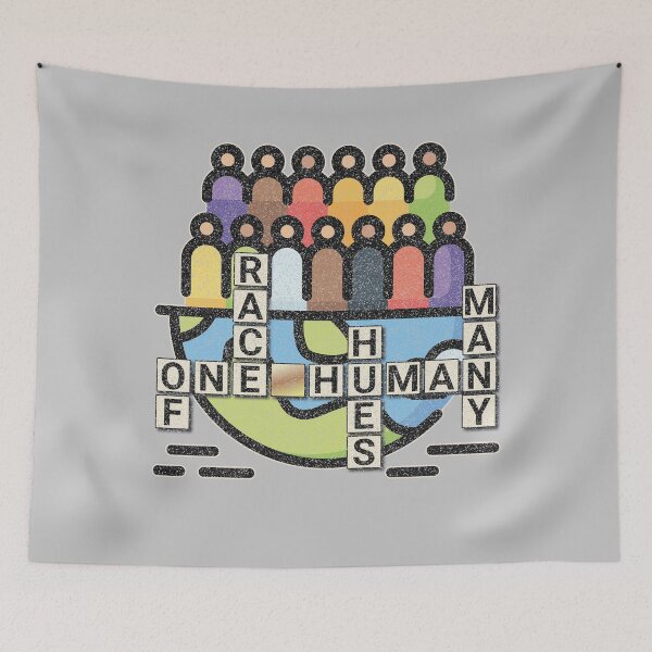 Item preview, One Human Race of Many Hues designed and sold by AychtuoImages.