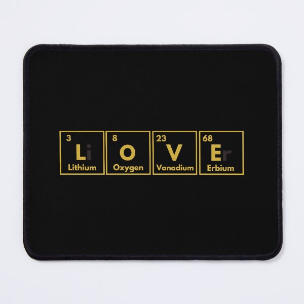 Item preview, LOVE and chemistry designed and sold by ScienceCards.