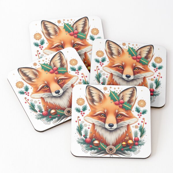 Item preview, fox christmas designed and sold by deviatepolo.