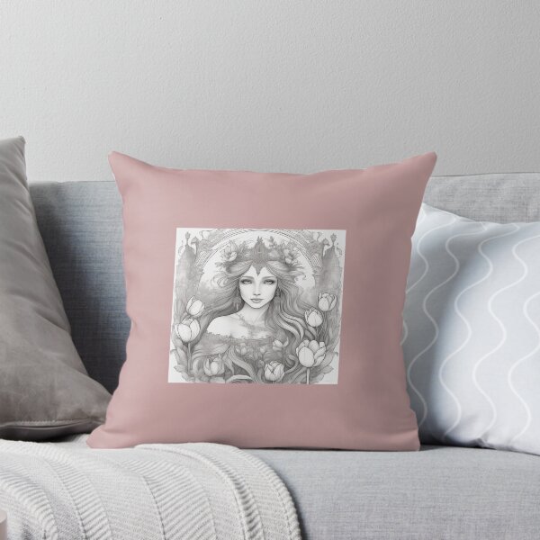 Item preview, enchanted lady with tulips designed and sold by Zelda50.