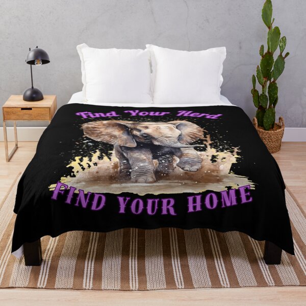 Item preview, Find Your Herd, Find Your Home. elephant face designed and sold by ElephantVibes.