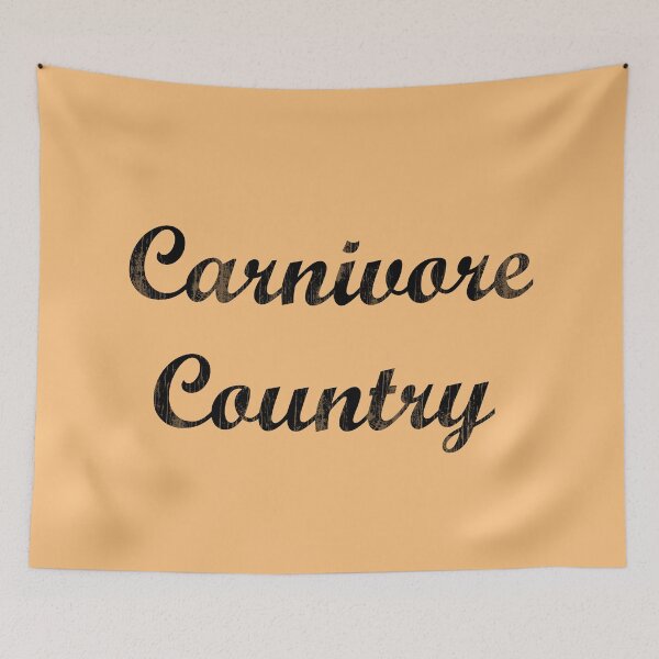 Item preview, CARNIVOR COUNTRY STICKERS, FOR THOSE MEAT EATERS, COMES ON TEE SHIRTS AND LOTS MORE designed and sold by Barbara Jean Photo Art And Design.