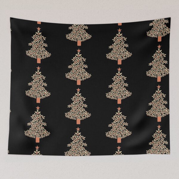 Item preview, Peach Orange Christmas Tree, Christmas Lights Decorations designed and sold by Art Shimmers.