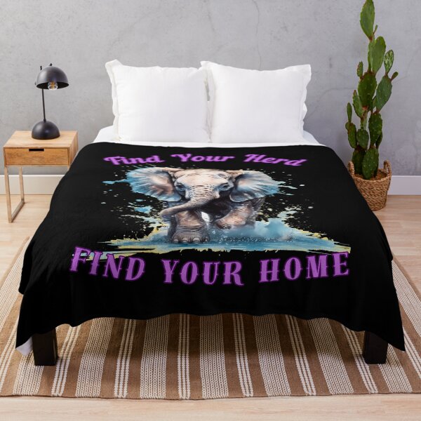 Item preview, Find Your Herd, Find Your Home. elephant quote designed and sold by ElephantVibes.