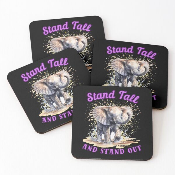 Item preview, Stand Tall And Stand Out. elephant quote designed and sold by ElephantVibes.