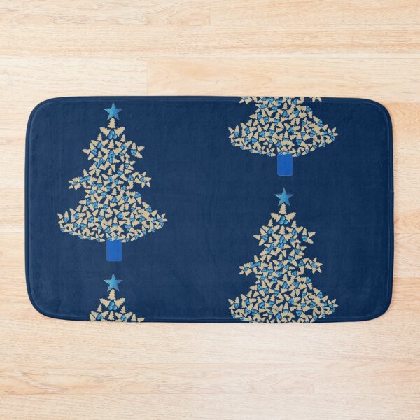 Item preview, Peach Blue Christmas Tree, Christmas Lights Decorations designed and sold by Art Shimmers.