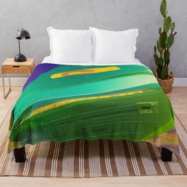 Item preview, neon colorful ship in abstract shapes designed and sold by mikaws.