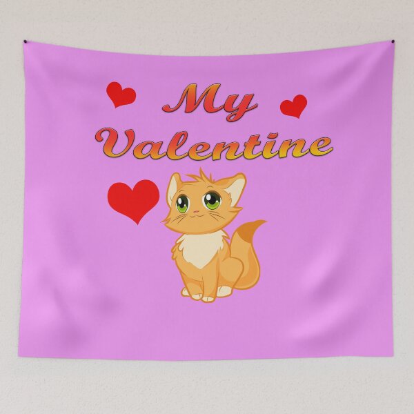 Item preview, MY VALENTINE FOR CAT LOVERS, CAT LOVERS TEE SHIRTS designed and sold by Barbara Jean Photo Art And Design.