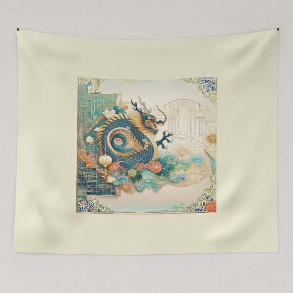 Item preview, Fantasy Dragon zodiac ushering New Year (silvergoldvisionary) designed and sold by SGVisionary.