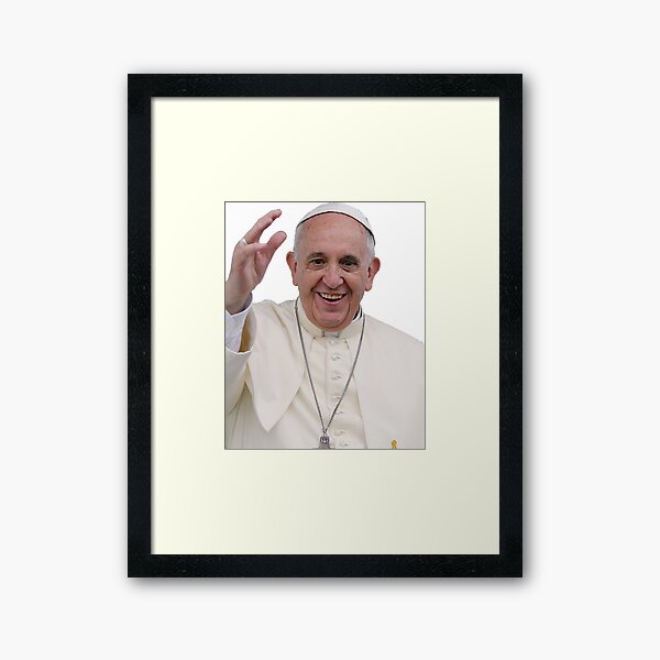 Pope Francis Framed Art Print