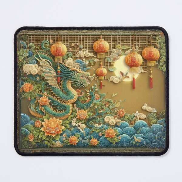 Item preview, Fantasy Dragon zodiac ushering New Year (silvergoldvisionary) designed and sold by SGVisionary.
