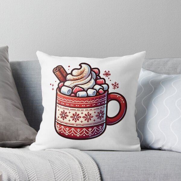 Item preview, Cozy Winter Bliss: Festive Hot Cocoa Mug Sticker/Magnet designed and sold by ColorStudioArt.